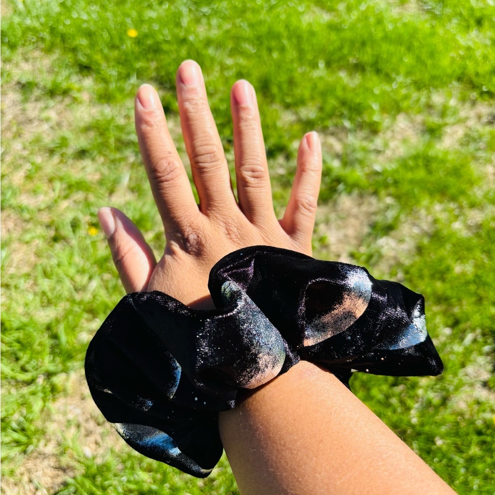 Black Velvet Moon Scrunchie
